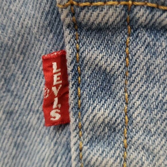 Levi's 501 Women's sz 28 Big E Wedgie Light Wash Denim - Picture 4 of 10